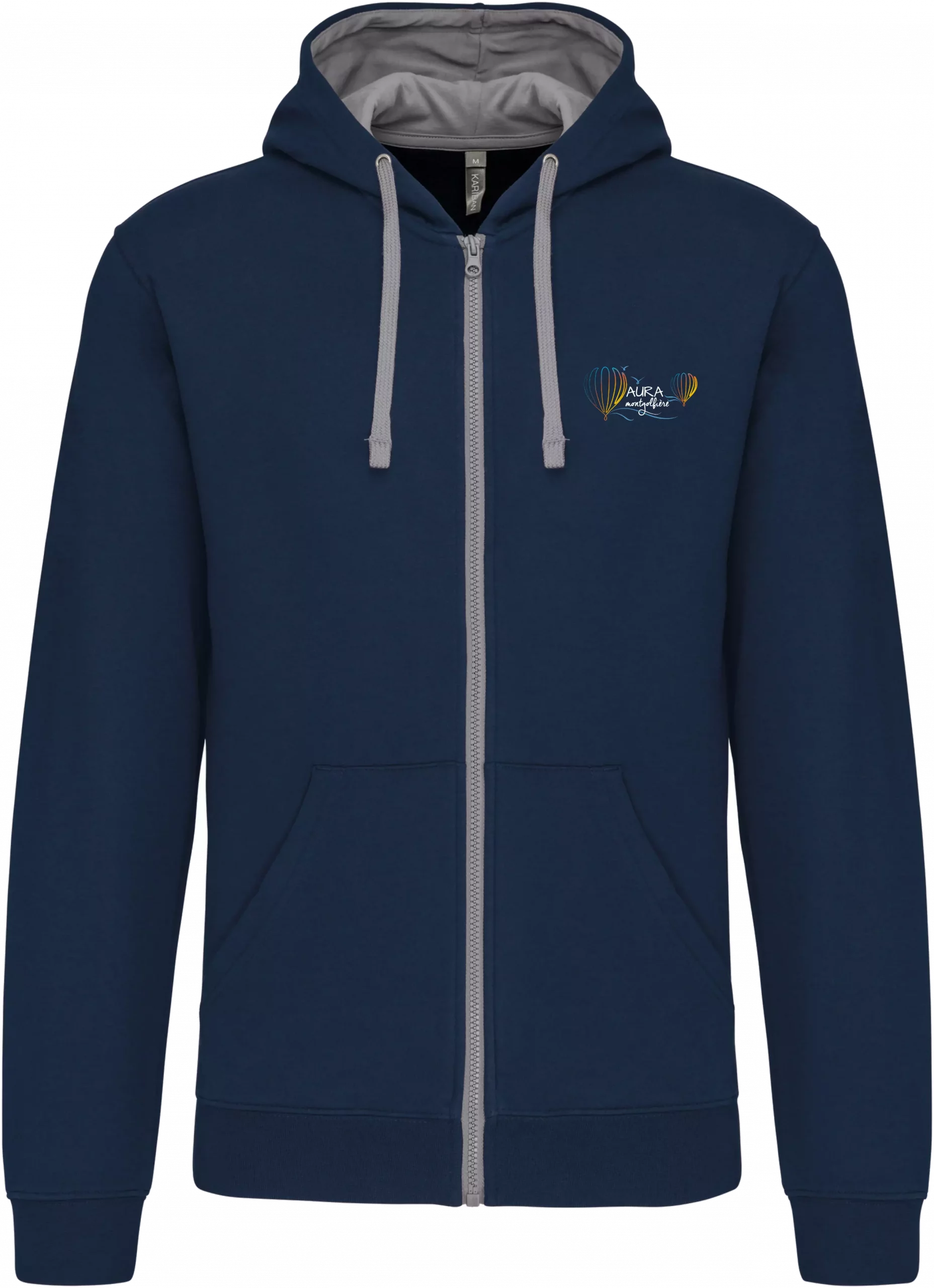 Veste Haute Visibilité Homme - Sweat Polaire Réfléchissant Chantier - Taille S à XXXL Avec Capuche Zippée
